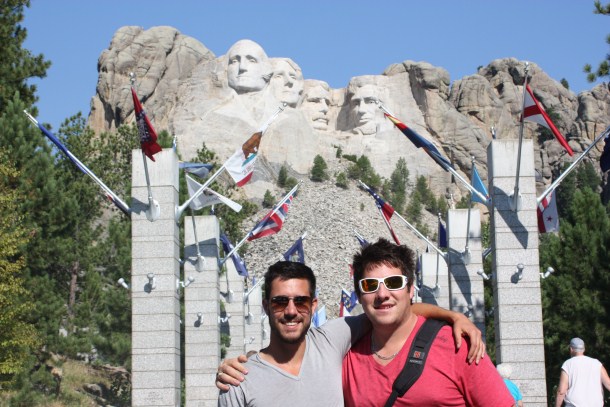 Me and my bro at Mount Rushmore - South Dakota, USA
