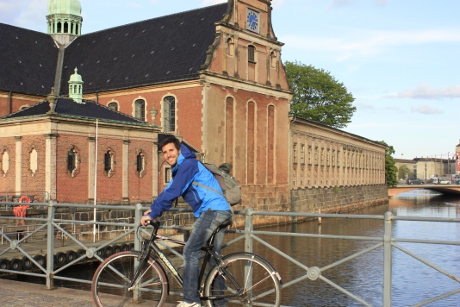 Rocking my bike in Copenhagen, Denmark