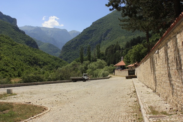 Rugova Gorge outside the walls of the Patrijarsija Monastery - Kosovo