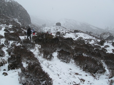 What would a 6 day trek be without a little blizzard to push the limits ;) - Himalayan mountains: West Sikkim, India