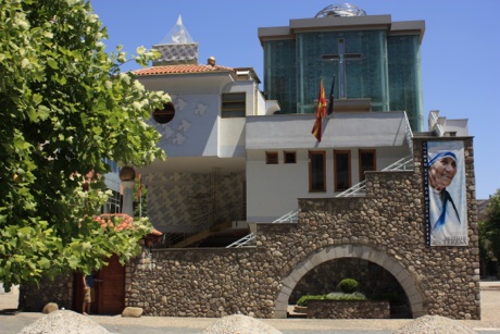 Memorial House of Mother Terese downtown Skopje, Macedonia