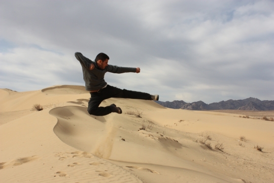 Kicking a** in Mongolia’s Mini Gobi Desert