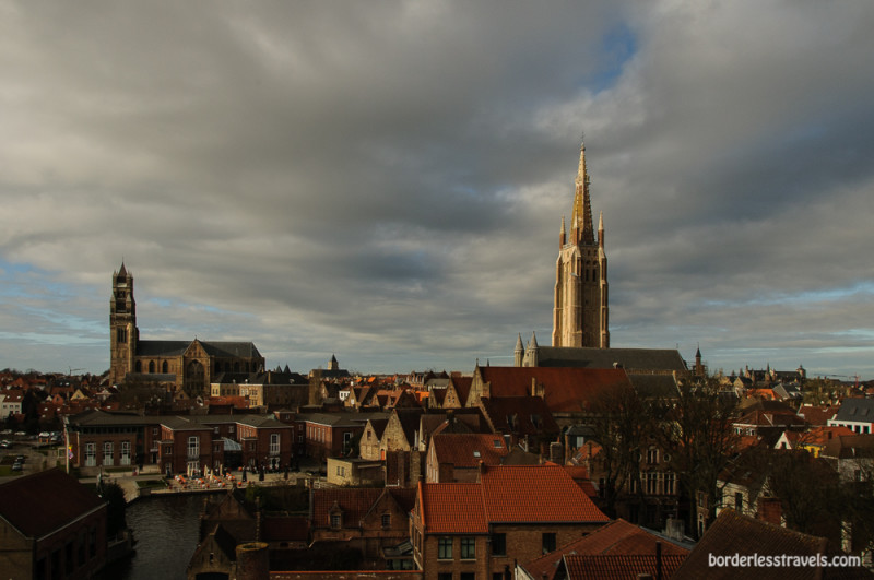 Bruges city view