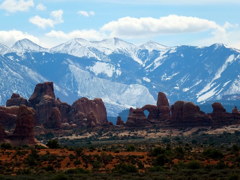 Moab Utah Outdoors Arches Landscape Rocks